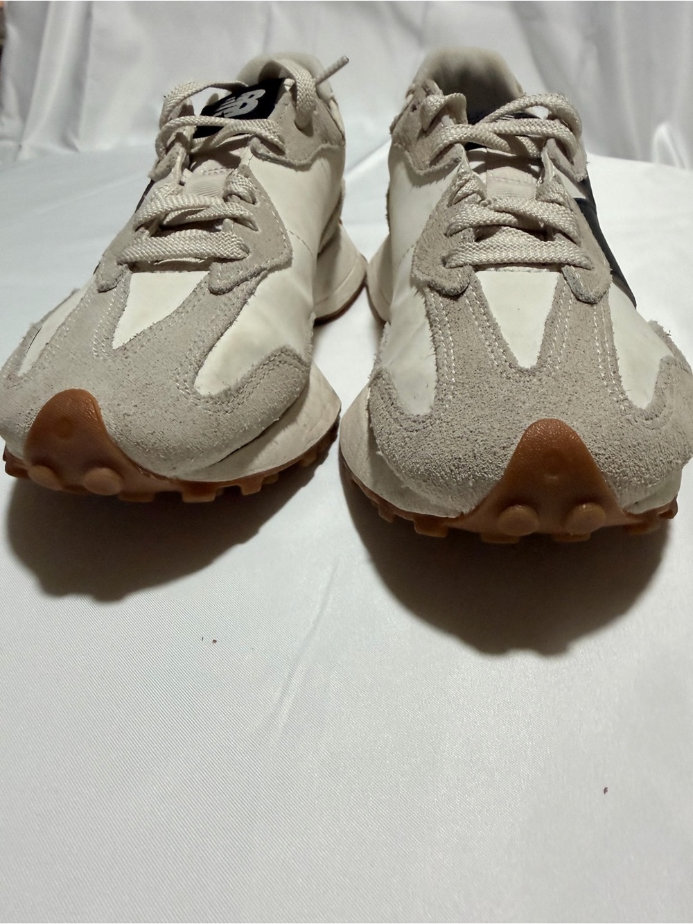 Womens New Balance 327 Athletic Shoe - Moonbeam / Black - Picture 3 of 12